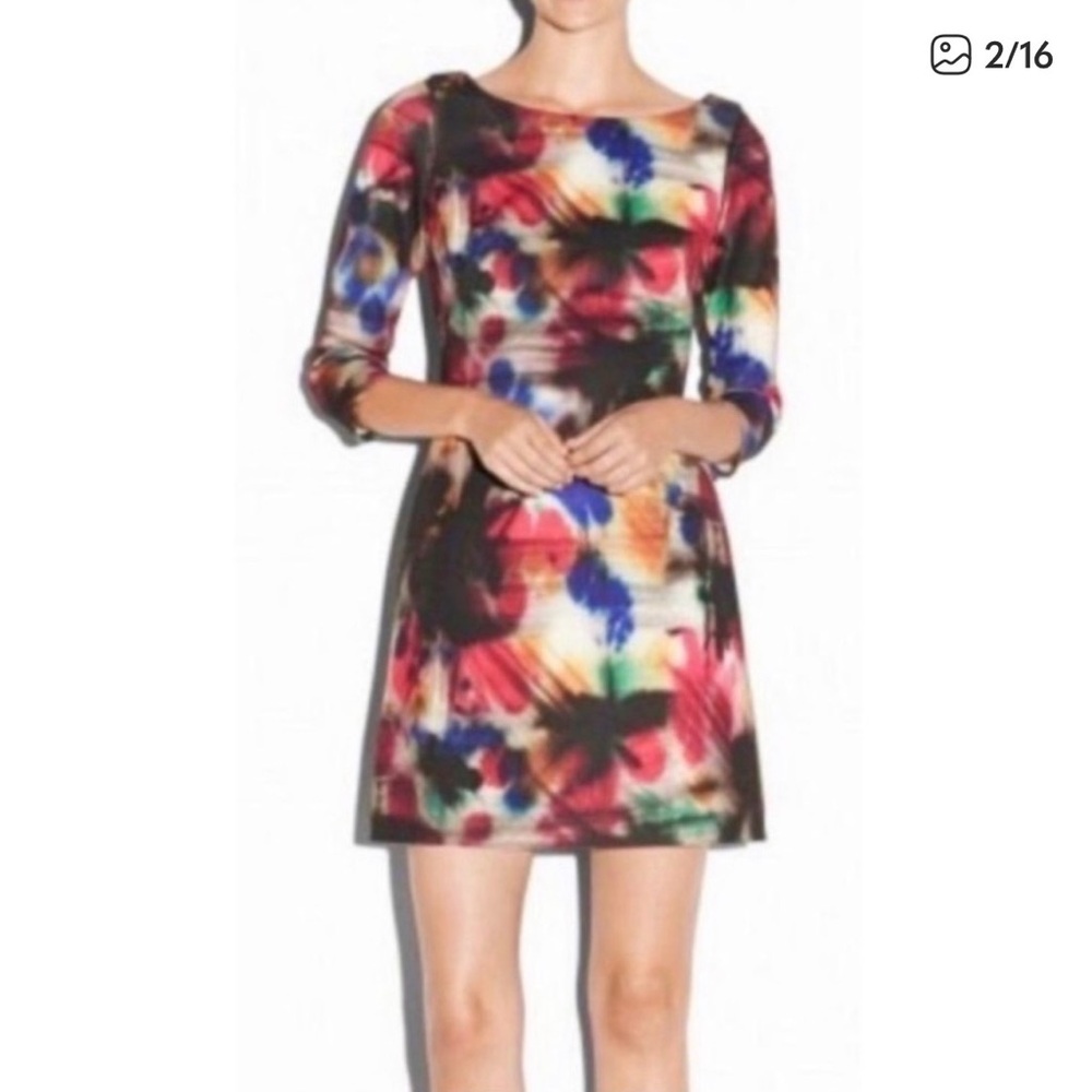 Milly Colorful Abstract Graffiti Dress